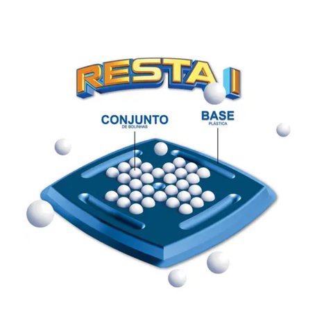 Jogo Educativo Resta 1 Pedagógico Divertido Inteligente Clássico Raciocínio