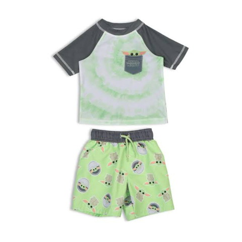 Conjunto com Proteção UV Baby Yoda