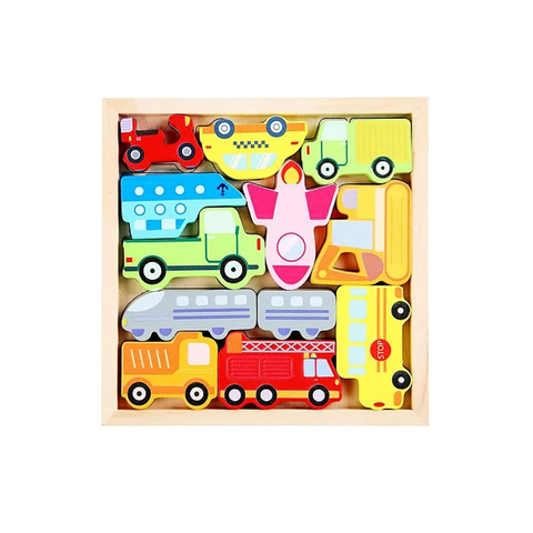 Colecione e Encaixe MDF - Veículos - Toy Mix