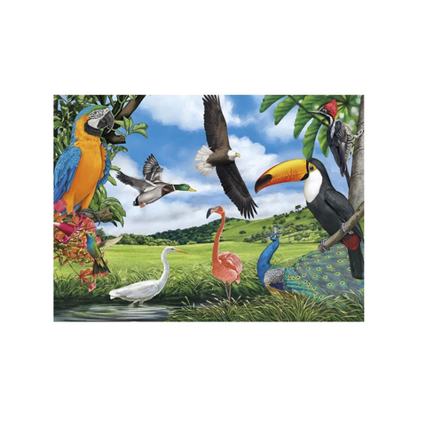 QUEBRA-CABECA CARTONADO AVES 100 PECAS
