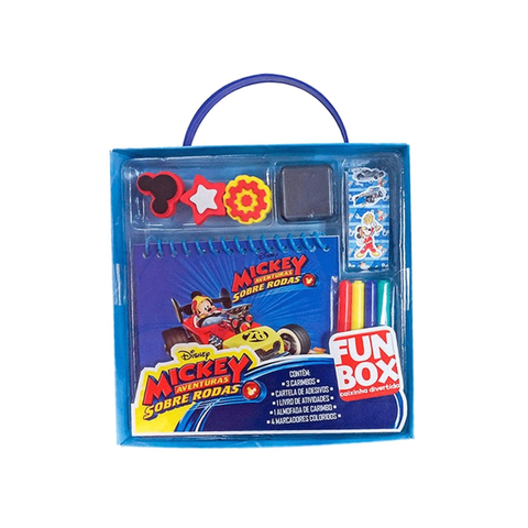 Caixinha Divertida FunBox Mickey Aventura Sobre Rodas Disney