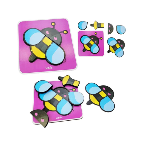 Quebra Cabeça 4 partes Abelha - Babebi - comprar online