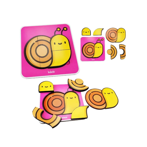 Brinquedo Interativo Quebra-Cabeça 4 Partes Caracol - Babebi - comprar online
