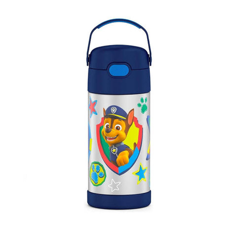 Garrafa Térmica Infantil Thermos Patrulha Canina Azul 350ML