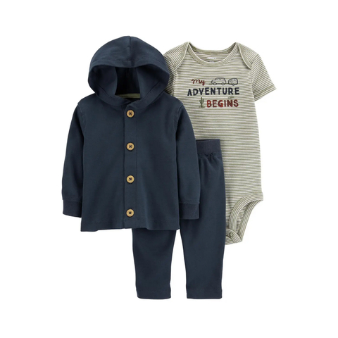 KIT 3 PECAS DE ALGODÃO CARTERS