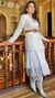 Saia Midi Tule Poá Branca Off White - Nardim - Authentic Fashion