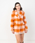 Blazer Casaco Lã Laranja Nude na internet