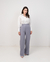 Calça Pantalona Alfaiataria Cinza