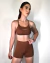 Shorts Curto Feminino Fitness Básico - Marrom - comprar online