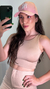 Cropped Regata Nadador Liso Bege Nude - Nardim - Authentic Fashion