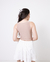 Cropped Regata Nadador Liso Bege Nude