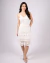 Vestido Midi Crochê Alça Fina