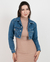 Jaqueta Jeans Cropped Azul
