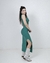 Vestido Tubinho Midi Verde Regata Gola Alta Fenda Lateral na internet