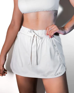 Shorts Saia Feminino Fitness - Off White - comprar online