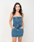 Vestido Curto Sem Alça Jeans - comprar online