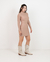 Vestido Tubinho Curto Manga Longa Nude - loja online