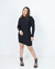 Vestido Tubinho Curto Preto - Manga Longa - comprar online