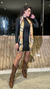 Vestido Tubinho Curto Preto - Manga Longa - comprar online