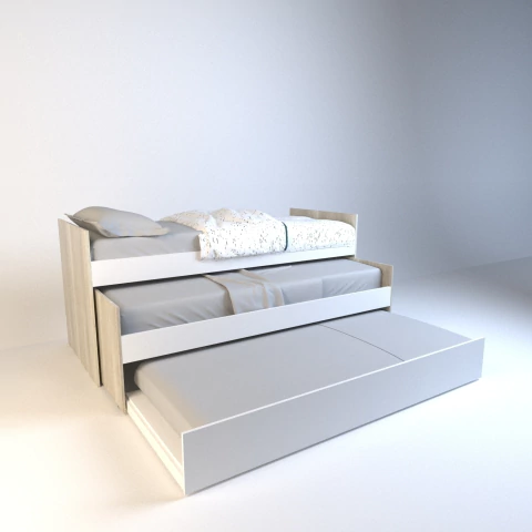 Cama Nido Triple 1 Plaza (6457) - tienda online