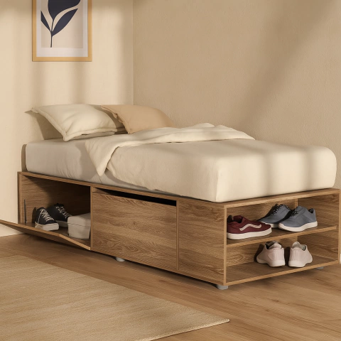 Base Box Cajón de 1 Plaza Color Pino Cascina (DLD06RDG//PC) - comprar online