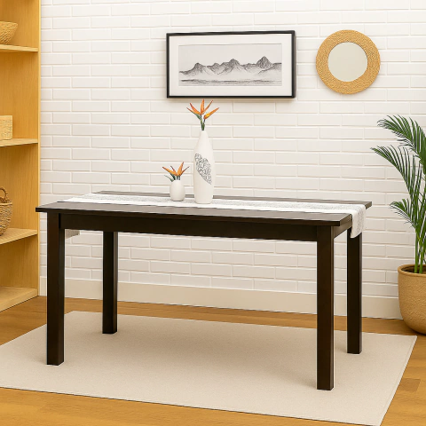 Mesa Comedor Silvia 180*90Cm Color Wengue (1302) - comprar online