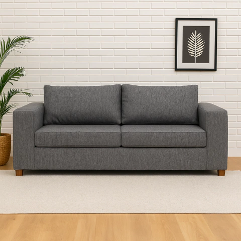 Sofá Francisco 2 Cuerpos - Tela Rústica - comprar online