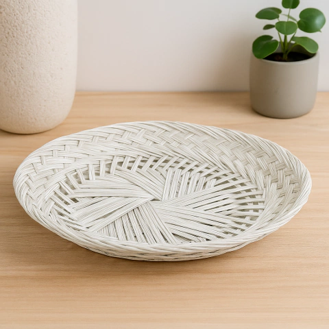 Bandeja Oval Rattan 35cm.