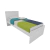 Cama 1 Plaza Blanco
