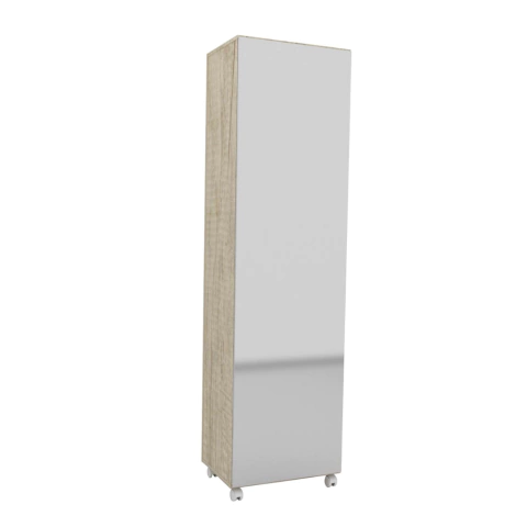 Mueble De Guardado/Zapatero Con Ruedas Estantes Y Espejo Helsinki