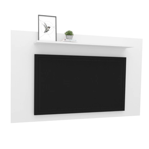 Panel Para Tv 50" Con Estante Blanco