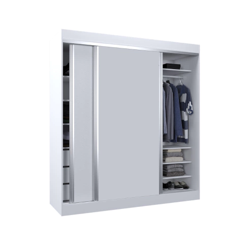 Vestidor 2 Puertas 180Cm Blanco