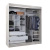 Vestidor 2 Puertas 1 Puerta Con Espejo 180Cm Wengue - comprar online