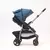 Cochecito Travel System Con Huevito y Manillar Rebatible (1390TS-D), Color Azul - tienda online