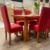 Juego de Comedor Emma 160x90cm. + 6 Sillas Vestidas Tela Rústica - comprar online