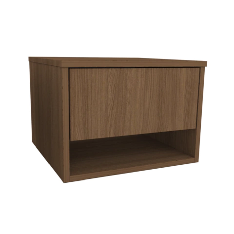 Mesa De Luz Flotante C/Cajón Y Hueco Carvalho