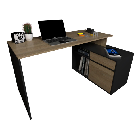 Escritorio Con Mueble Bajo 140cm. (3048) - Gamma Hogar