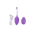 Bala recargable con control Sweety - morado en internet