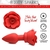 Plug anal de rosa a control remoto 28x - Inttimus Sex Shop