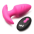 Plug Anal vibrador de Silicona Giratorio con Control Remoto - Pink