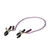 Pinzas para pezones con cadena morada Nipple Play® - Inttimus Sex Shop