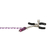 Pinzas para pezones con cadena morada Nipple Play® - tienda en línea