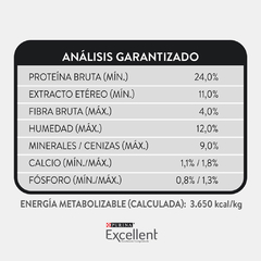 EXCELLENT ADULTO MED/GRD 20+2 KG BONUS en internet