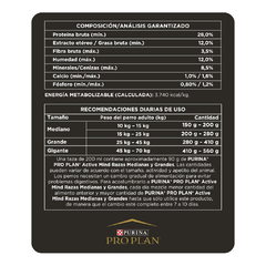 PRO PLAN ACTIVE MIND +7 AÑOS MEDIANA Y GRANDE - Timoteo Pet Shop