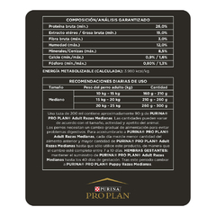 PRO PLAN ADULTO MEDIANO 15+3 KG BONUS - Timoteo Pet Shop