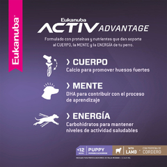 EUKANUBA PUPPY MEDIUM CORDERO - tienda online