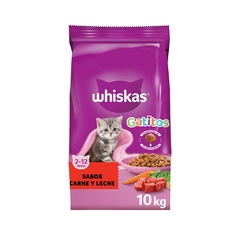 WHISKAS GATITO CARNE Y LECHE X 10 KG