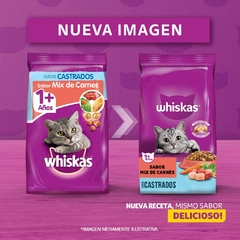 WHISKAS CASTRADOS MIX CARNES X 10 KG en internet