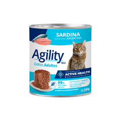 AGILITY LATA GATO ADULTO SARDINA