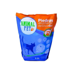 PIEDRAS ANIMAL PET SILICA GEL NATURAL 3.8 LTS